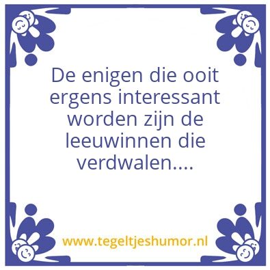 Tegeltje: A&A