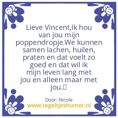 Tegeltje: Liefde