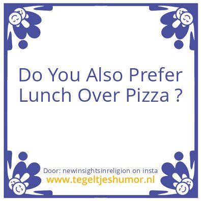 Tegeltje: Do You Also ?