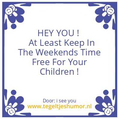Tegeltje: HEY YOU !