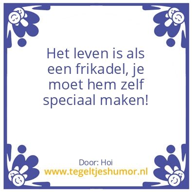 Tegeltje: Hoi