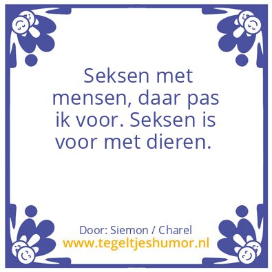 Tegeltje: Siemon / Charel