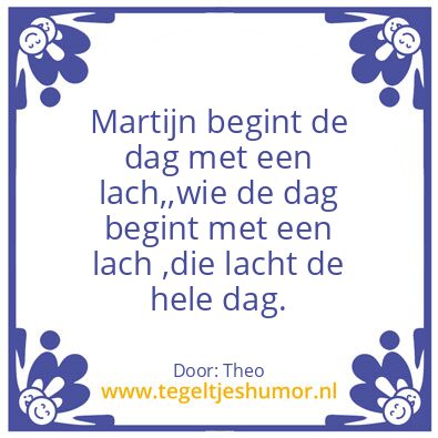 Tegeltje: Martijn