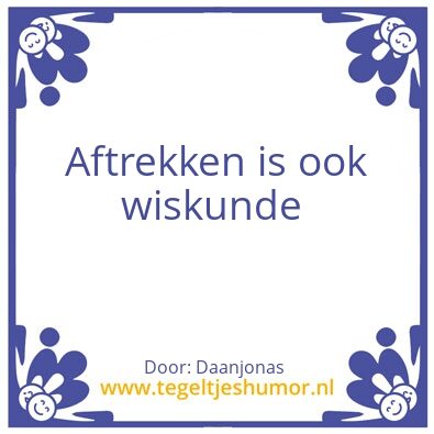 Tegeltje: .