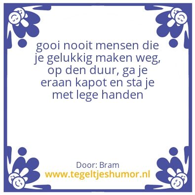 Tegeltje: .
