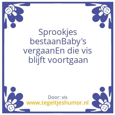 Tegeltje: vis