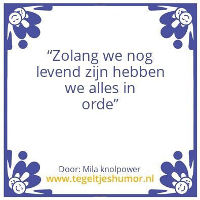 Tegeltje: De weidsheid van Mila