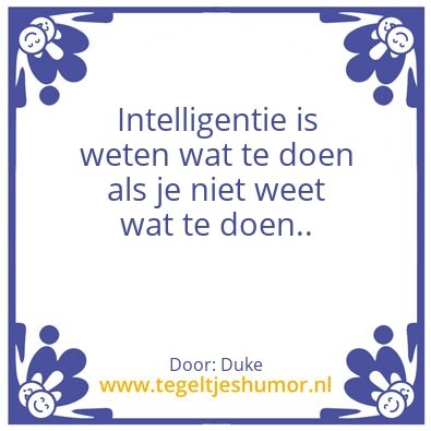 Tegeltje: Tegeltjeswijsheid !