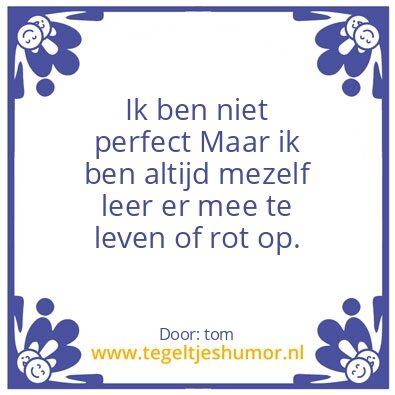 Tegeltje: leven