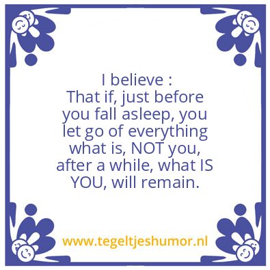 Tegeltje: Let It Go….