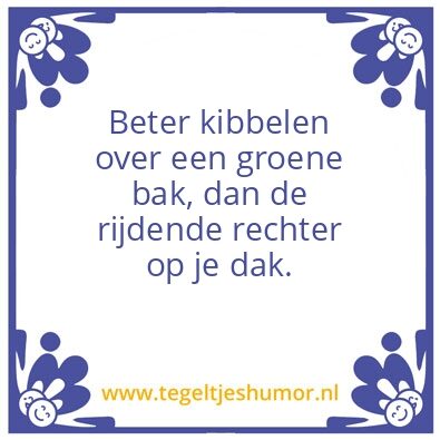 Tegeltje: Buurtjes