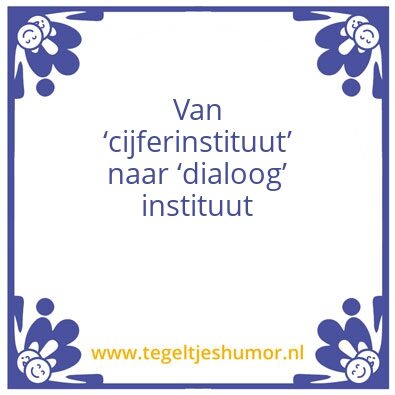Tegeltje: wijs
