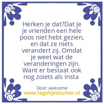 Tegeltje: vriendschap