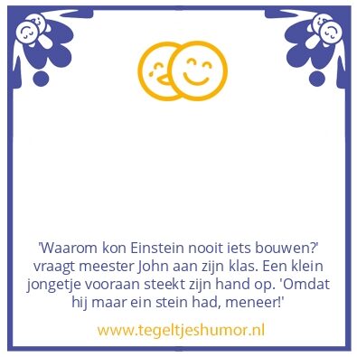 Tegeltje: Einstein