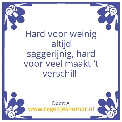 Tegeltje: A