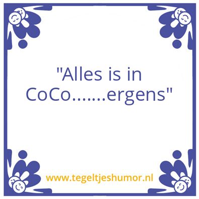 Tegeltje: CoCo