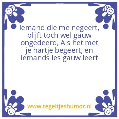 Tegeltje: Rijm Zinnen