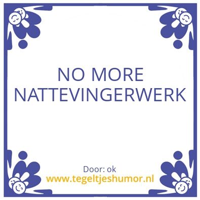Tegeltje: ok