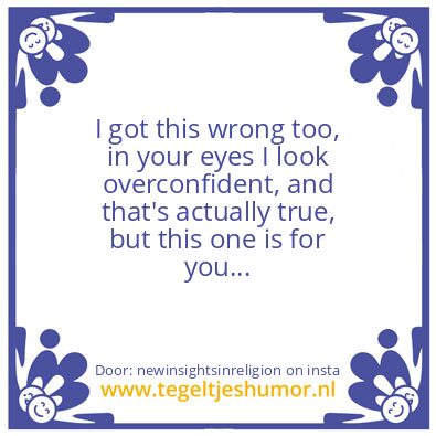 Tegeltje: I made A boo boo
