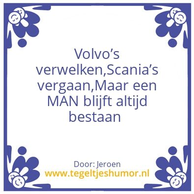 Tegeltje: MAN