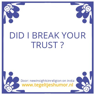 Tegeltje: You and me.
