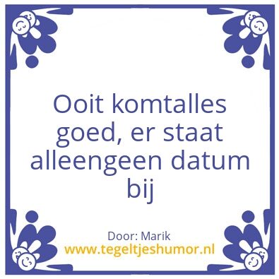 Tegeltje: Marik