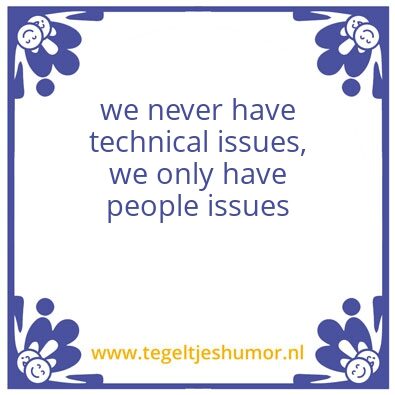 Tegeltje: people issues