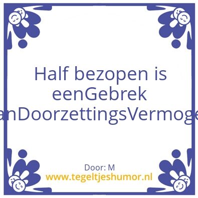 Tegeltje: Tegel