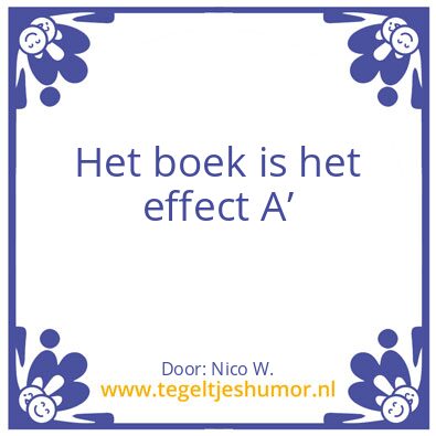 Tegeltje: Boek