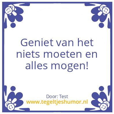 Tegeltje: Spreuken