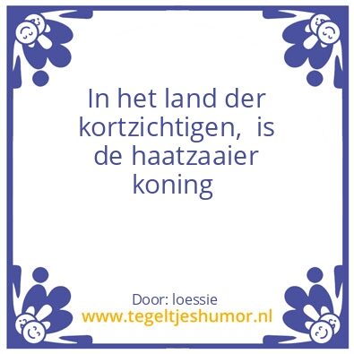 Tegeltje: haatzaaier