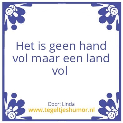 Tegeltje: Het is wel zo