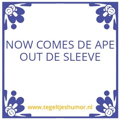 Tegeltje: Steenkolen Engels