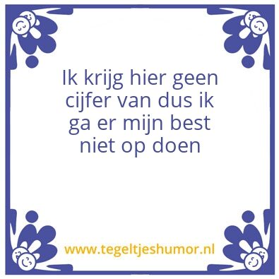 Tegeltje: joop