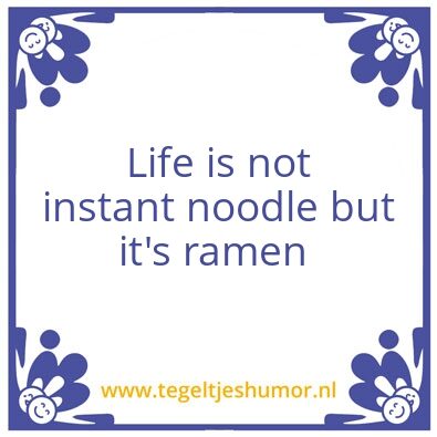 Tegeltje: .