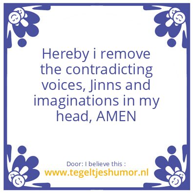 Tegeltje: the contradicting voices