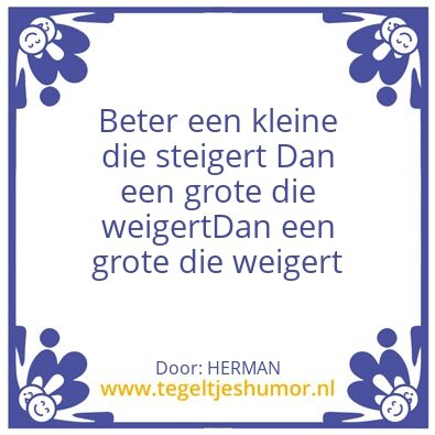 Tegeltje: Spreuk