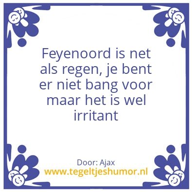Tegeltje: Feyenoord