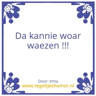 Tegeltje: Theo W