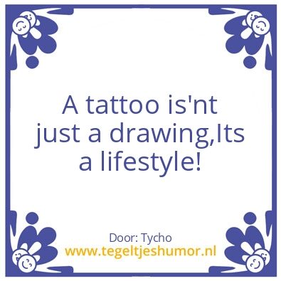 Tegeltje: Tycho’s quote