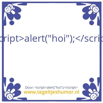 Tegeltje: Tegeltje
