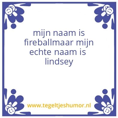 Tegeltje: jeroen