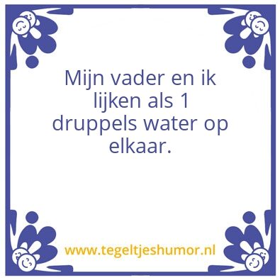 Tegeltje: tets