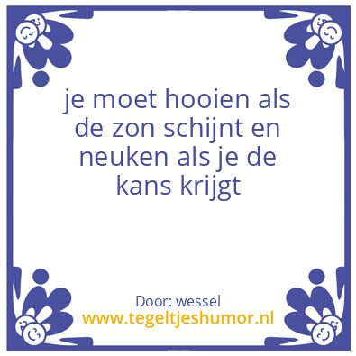 Tegeltje: dollo
