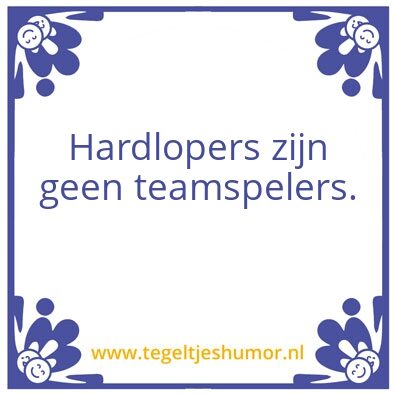Tegeltje: blup