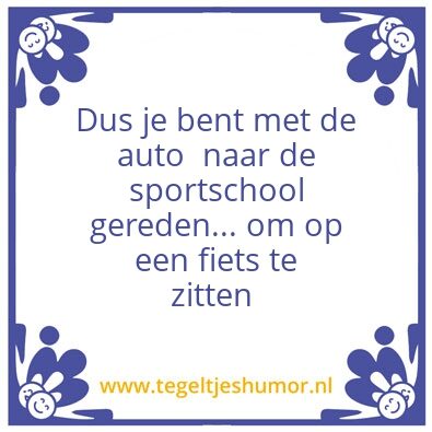 Tegeltje: Sport