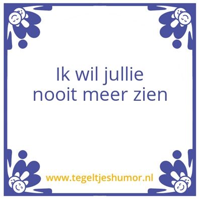 Tegeltje: Boeie