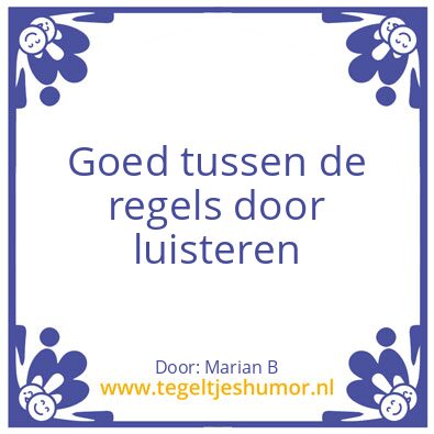 Tegeltje: Marian Borg