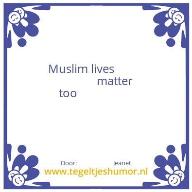 Tegeltje: De wereld is van iedereen!
