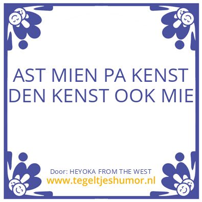 Tegeltje: HEYOKA FROM THE WEST